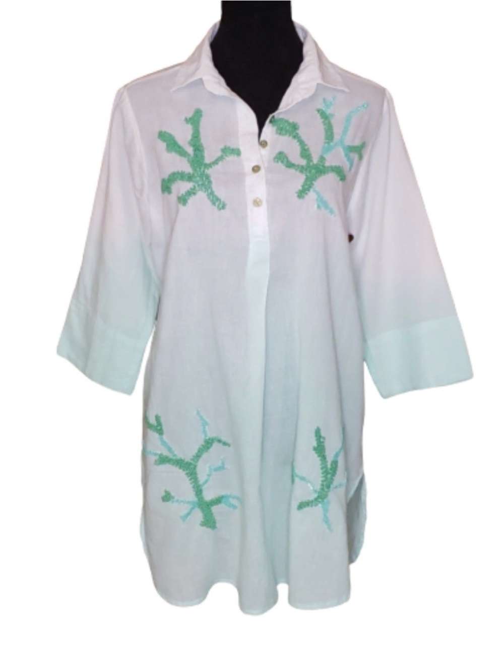 Antica Sartoria Beaded Beach Cover-up